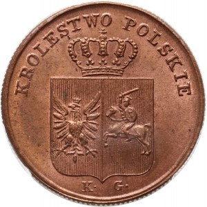 Powstanie Listopadowe, 3 grosze 1831 KG, Warszawa, łapy orła proste