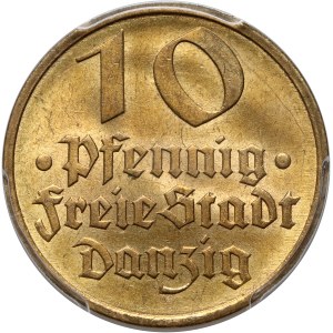Free City of Danzig, 10 fenig 1932, Berlin, Codfish