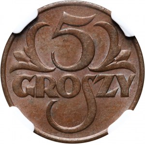 II RP, 5 groszy 1928, Warsaw