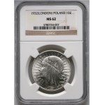 II RP, 10 złotych 1932, Londyn, Głowa Kobiety