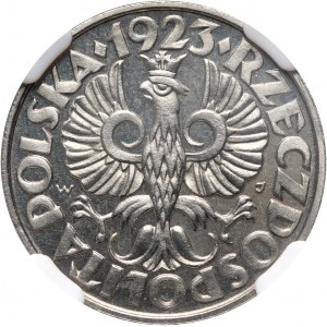 II RP, 20 pennies 1923, Vienna, Mirrored (PROOF) - type II
