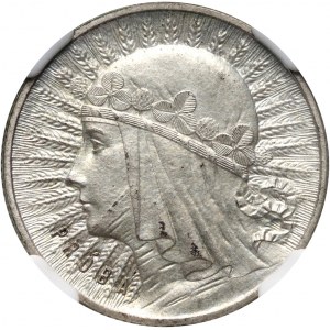 II RP, 1 złoty 1932, Głowa Kobiety, PRÓBA, Srebro