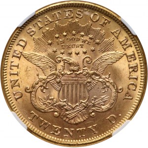 Stany Zjednoczone Ameryki, 20 dolarów 1873 (Open 3), Filadelfia
