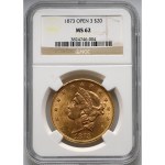 USA, 20 Dollars 1873 (Open 3), Philadelphia
