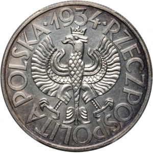 II RP, 10 zloty 1934, Warsaw, Klamry, SAMPLE