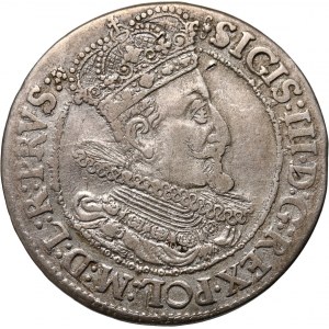 Sigismund III. Vasa, ort 1616, Danzig, große Öffnung in der Büste des Königs