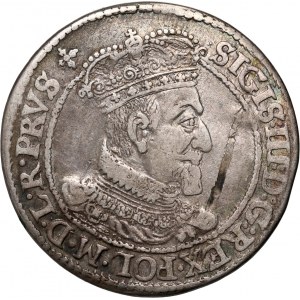 Sigismund III Vasa, ort 1619/8 SB, Gdansk, SB in the base of the cartouche on the reverse side