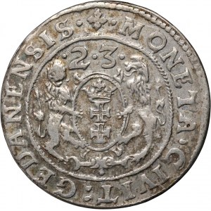 Sigismund III. Wasa, ort 1623, Danzig