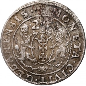 Sigismund III Vasa, ort 1624/23, Gdansk, date pierced from 23