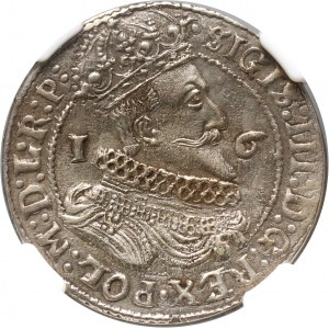 Sigismund III. Vasa, ort 1625, Danzig, Doppelpunkt nach Buchstabe P
