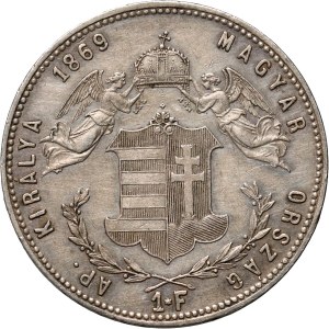 Ungarn, Franz Joseph I., 1 Forint 1869 KB, Kremnica