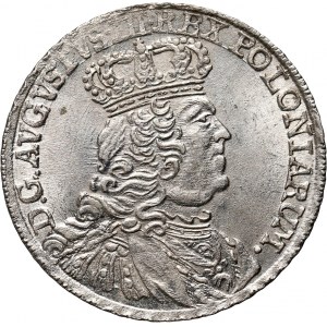 August III, zwei Zloty (8 Grosze) 1753, Leipzig, 8 GR