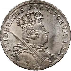 Deutschland, Preußen, Friedrich II., ort (18 groszy) 1758 B, Wrocław