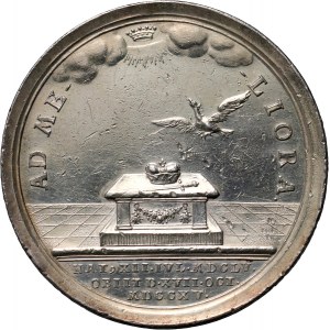 Niemcy, Saksonia-Hildburghausen, Ernest, medal pośmiertny z 1715 roku
