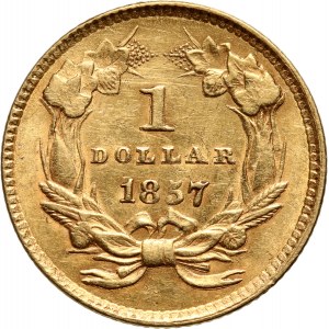 United States of America, Dollar 1857, Philadelphia, Indian Head