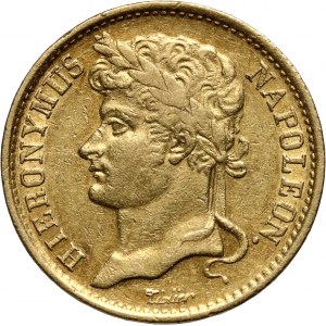 Germany, Westphalia, Jerome Napoleon, 20 Francs 1808 C