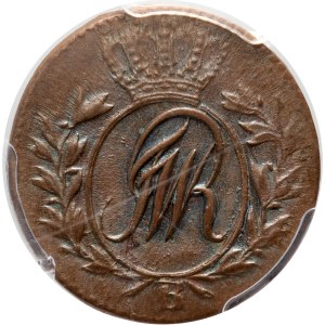 South Prussia, Frederick William II, 1/2 penny 1796 B, Breslau
