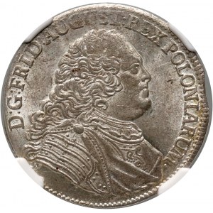 August III, 1/3 thaler 1756 FWÔF, Dresden