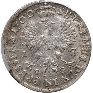 Niemcy, Brandenburgia-Prusy, Fryderyk III, ort 1700 CG, Królewiec