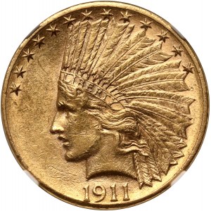 USA, 10 Dollars 1911 D, Denver, Indian Head