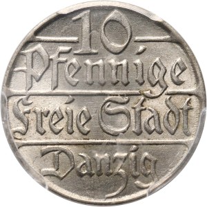 Wolne Miasto Gdańsk, 10 fenigów 1923, Berlin