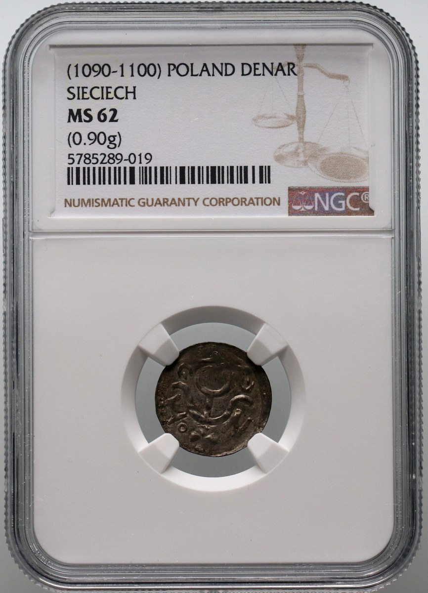 Sieciech, palatyn Władysława Hermana (10901100), denar z monogramem