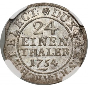August III, 1/24 talara (grosz) 1754 FWôF, Drezno