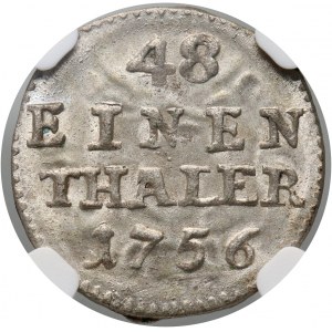 August III, 1/48 thaler (half-penny) 1756 FWôF, Dresden