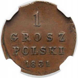 Congress Kingdom, Nicholas I, 1831 KG penny, Warsaw