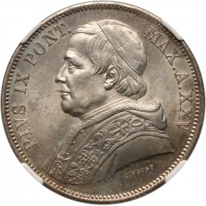Watykan, Pius IX, 5 lirów 1870-XXV R, Rzym