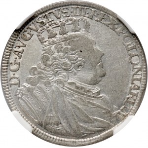 August III, ort 1754 EC, Leipzig, ODWROTKA