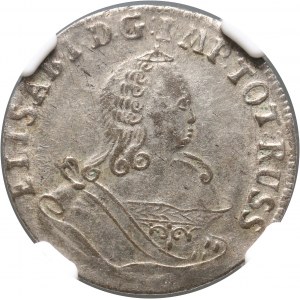 Rosja, Elżbieta I, monety bite dla Prus, szóstak 1760, Królewiec