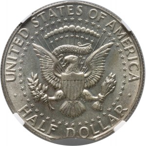 Stany Zjednoczone, 1/2 dolara 1966, John F. Kennedy, destrukt