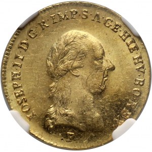 Austrian Netherlands, Joseph II, 1/2 Souverain d'or 1787 F, Hall