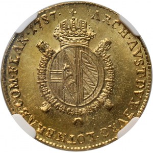 Österreich, Niederlande, Joseph II, 1/2 Souverain d'or 1787 F, Halle