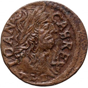 John II Casimir, crown shilling 1663 TLB, Ujazdów