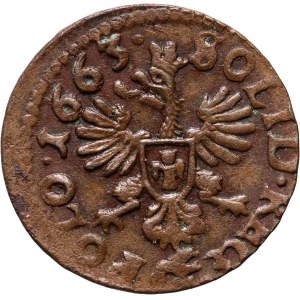 John II Casimir, crown shilling 1663 TLB, Ujazdów