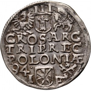 Sigismund III Vasa, trojak 1594, Poznań