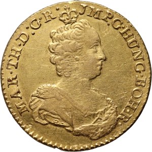 Österreich, Niederlande, Maria Theresia, double souverain d'or 1760, Brüssel