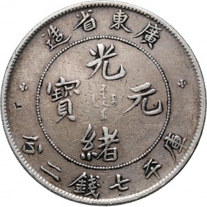 China, Kwangtung, Guangxu, undatierter Dollar (1890-1908)