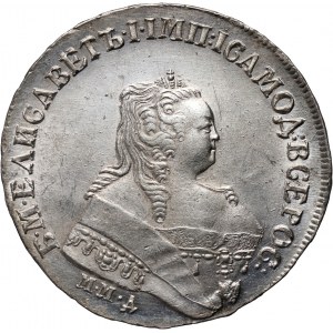 Russia, Elizabeth I, Rouble 1752 ММД E, Red Mint