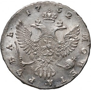 Russia, Elizabeth I, Rouble 1752 ММД E, Red Mint