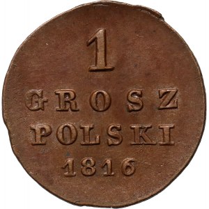 Congress Kingdom, Alexander I, 1 Polish grosz 1816 IB, Warsaw