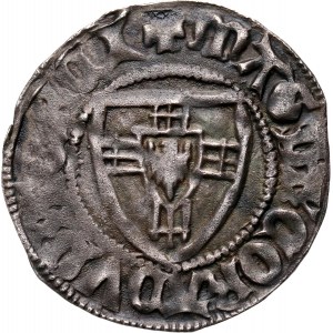 Teutonic Order, Konrad III von Jungingen 1393-1407, chevalier, Torun, with the letter t above the shield