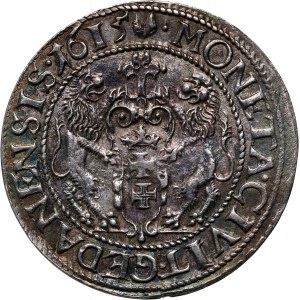 Sigismund III Vasa, ort 1615, Gdansk, pointed shield