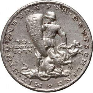 Deutschland, Drittes Reich, Medaille von 1933, Hindenburg, Hitler, von Papen