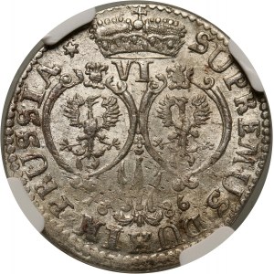 Germany, Brandenburg-Prussia, Friedrich Wilhelm (Elector of Brandenburg), 6 Groschen 1686 BA, Königsberg