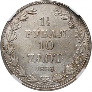 Russian partition, Nicholas I, 1 1/2 rubles = 10 zlotys 1836 MW, Warsaw