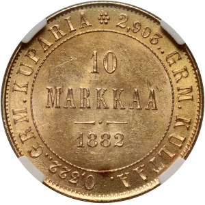 Finland, Alexander III, 10 Markkaa 1882 S, Helsinki