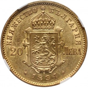 Bulgarien, Ferdinand I., 20 Lewa 1894